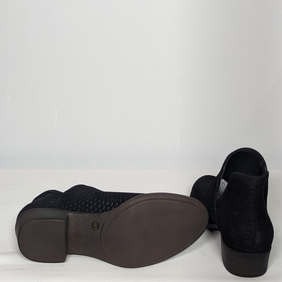 NEW Lucky Brand Womens Suede Baley Ankle Boot Sz 7.5 black - Picture 5 of 5